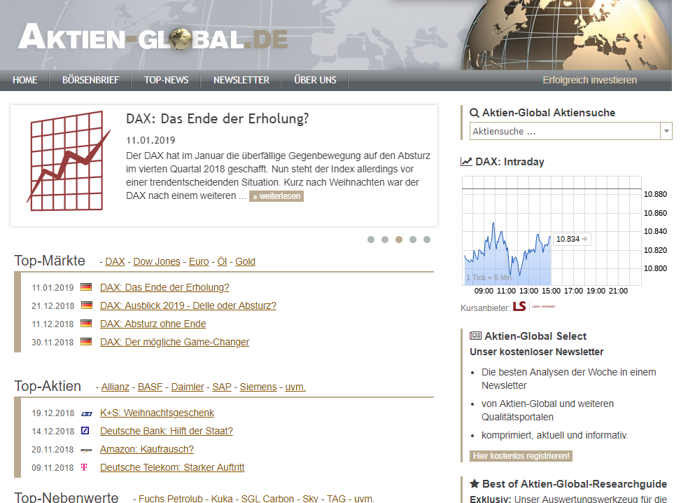 Screenshot Aktien-Global